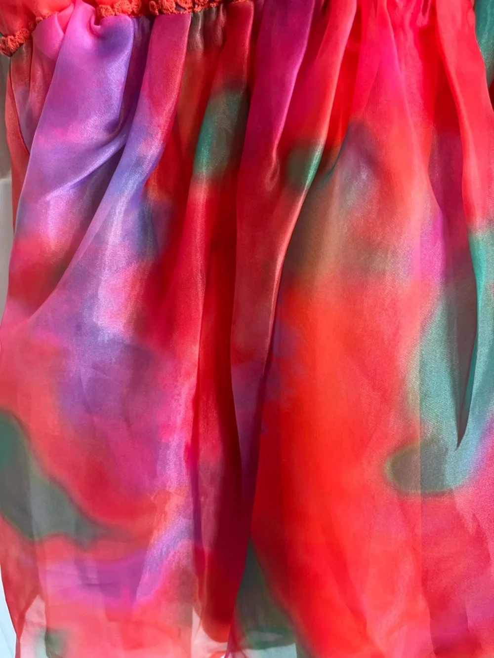 Chelsea & Violet Coral, Pink & Green Watercolor Dress - Picture 7 of 7